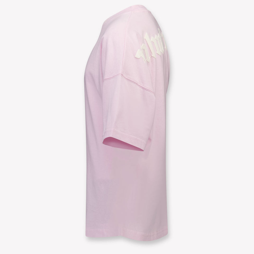 Palm Angels Kinder Meisjes T-Shirt In Licht Roze