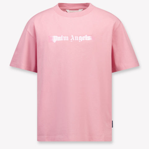 Palm Angels Kinder Meisjes T-Shirt In Oud Roze