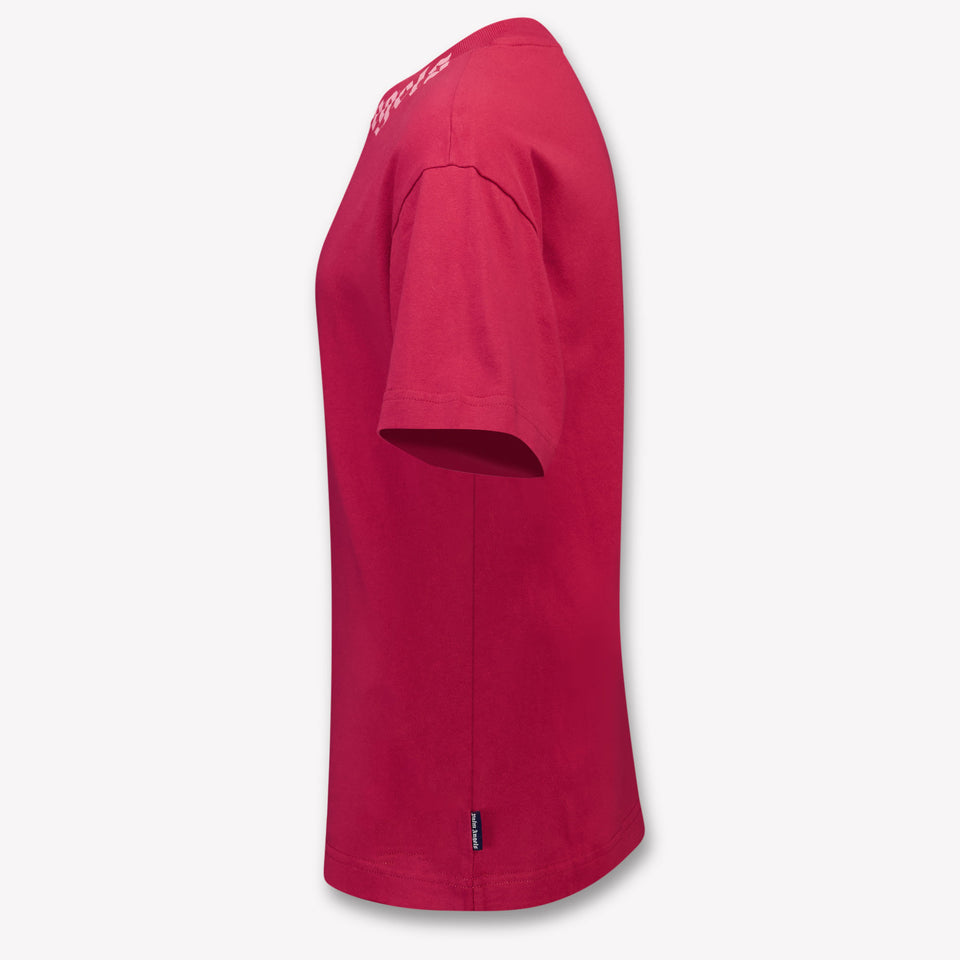 Palm Angels Kinder Meisjes T-Shirt In Bordeaux