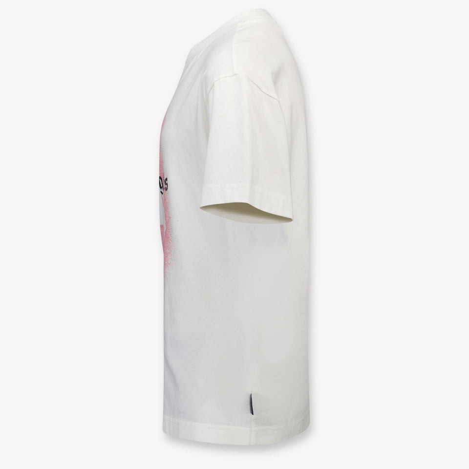 Palm Angels Kinder Meisjes T-Shirt In Off White
