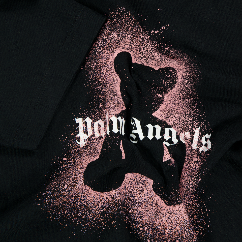 Palm Angels Kinder Meisjes T-Shirt In Zwart