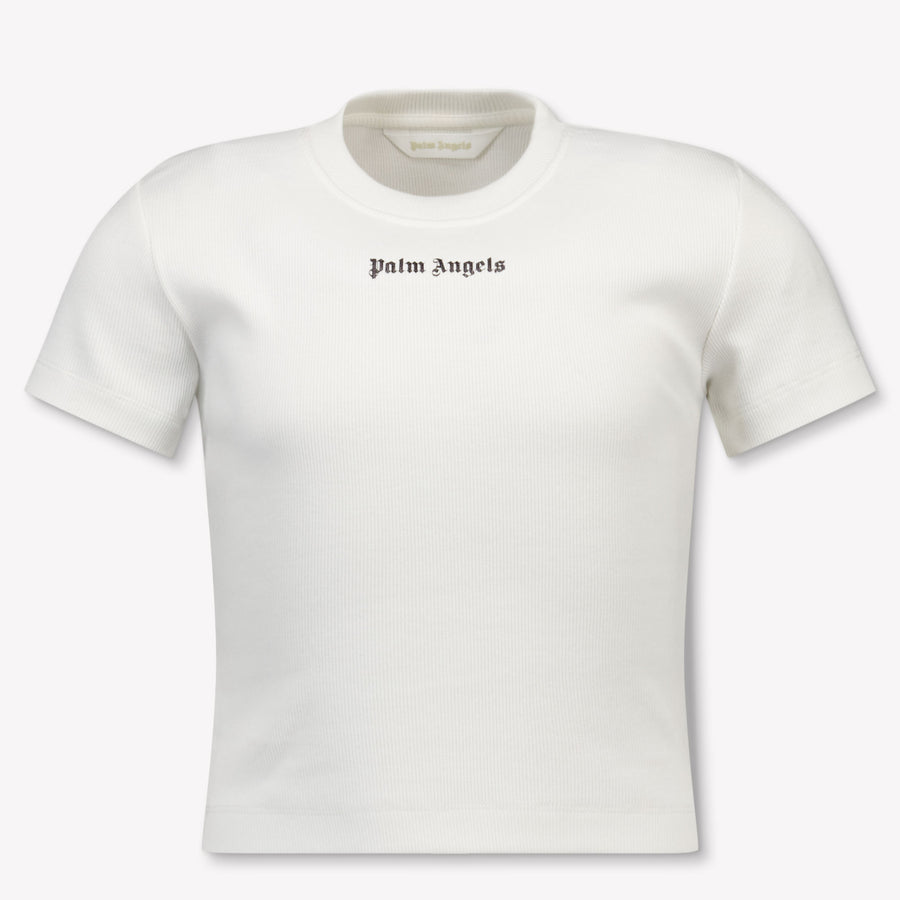 Palm Angels Kinder Meisjes T-Shirt In Off White