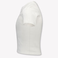Palm Angels Kinder Meisjes T-Shirt In Off White