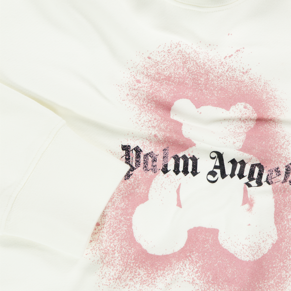 Palm Angels Kinder Meisjes Trui In Off White