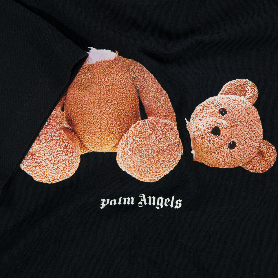 Palm Angels Kinder Jongens T-Shirt In Zwart