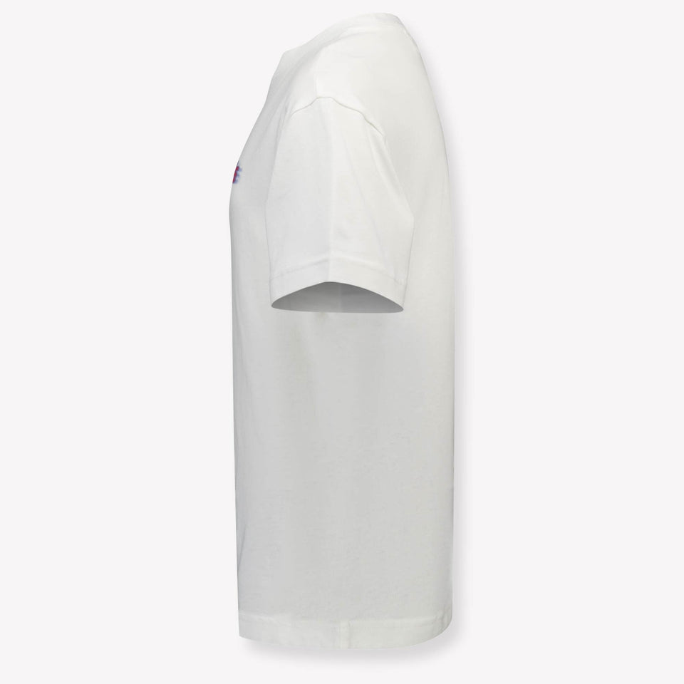 Palm Angels Kinder Jongens T-Shirt In Off White