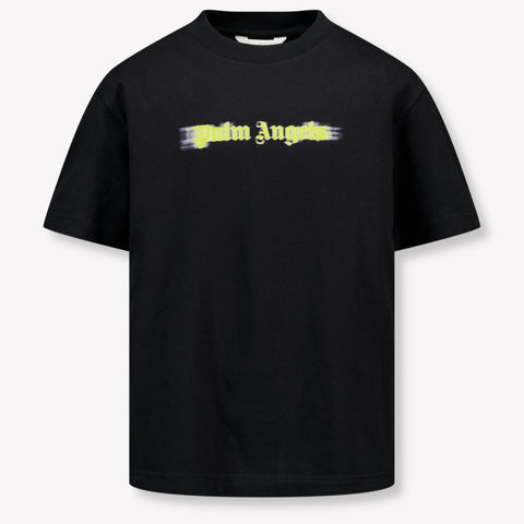 Palm Angels Kinder Jongens T-Shirt In Zwart
