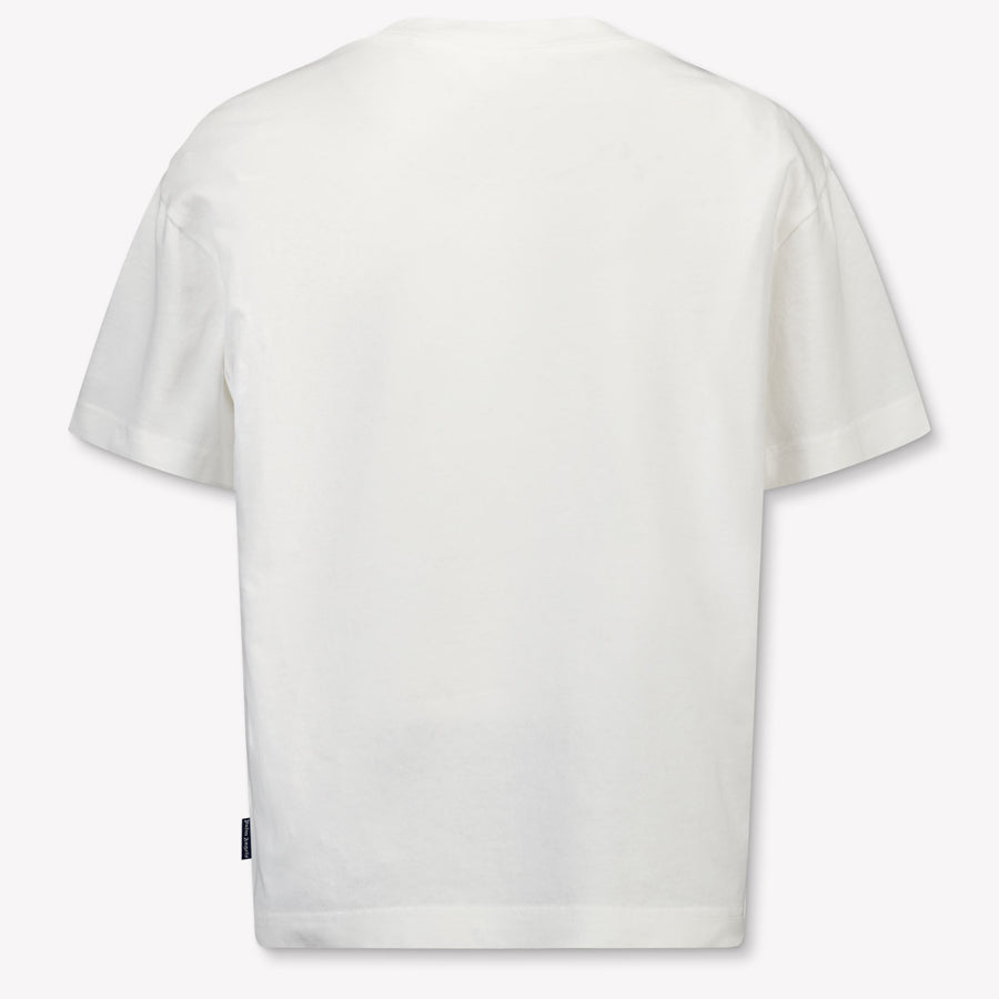 Palm Angels Kinder Jongens T-Shirt In Off White