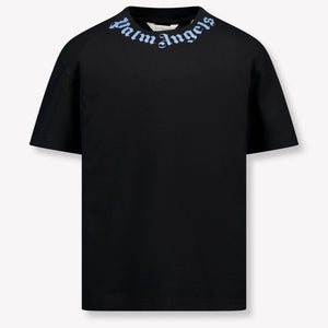 Palm Angels Kinder Jongens T-Shirt In Zwart