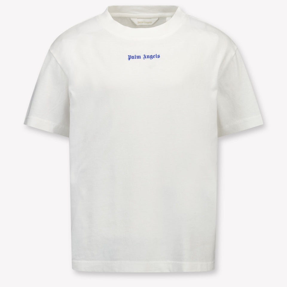 Palm Angels Kinder Jongens T-Shirt In Off White