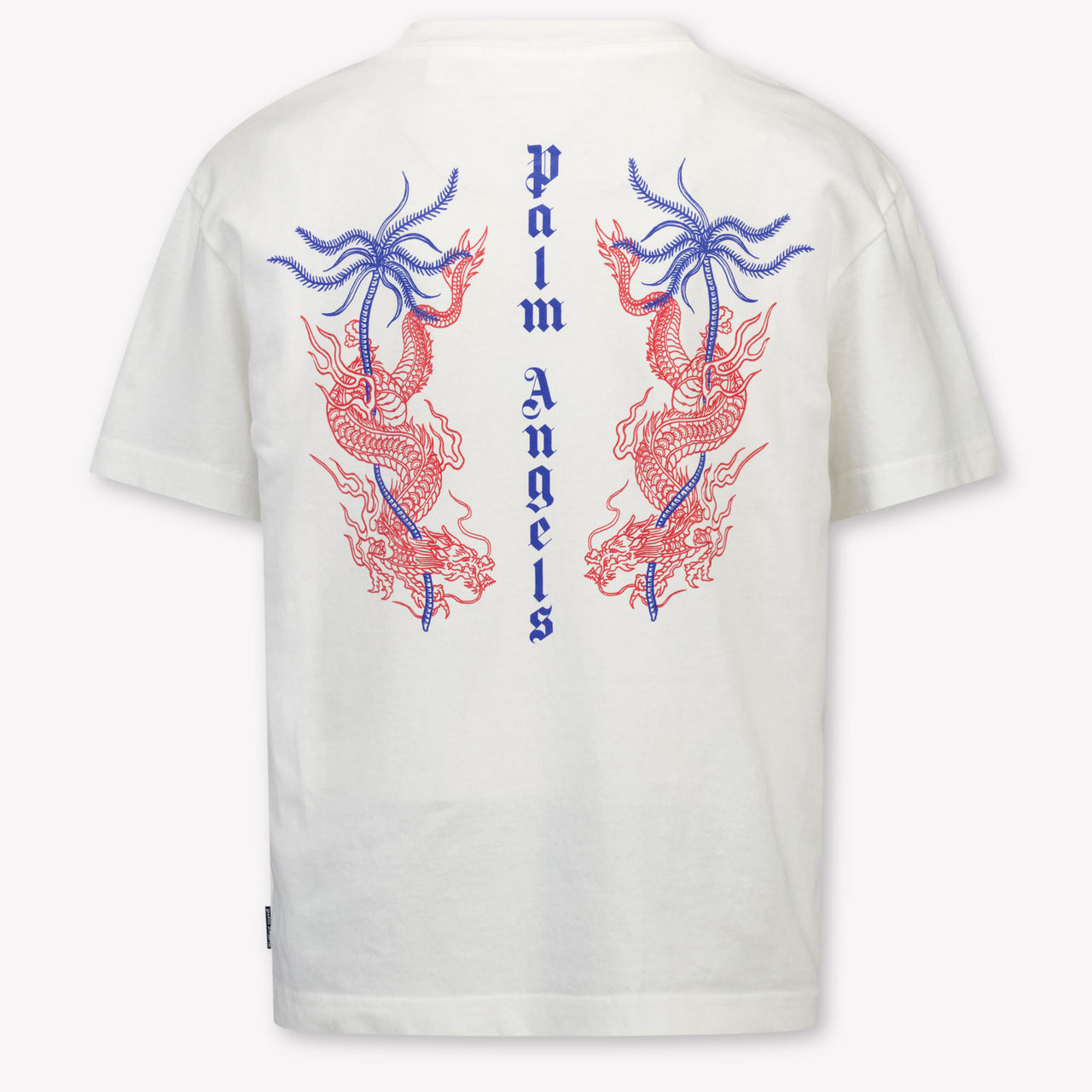 Palm Angels Kinder Jongens T-Shirt In Off White