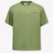 Palm Angels Kinder Jongens T-Shirt In Army