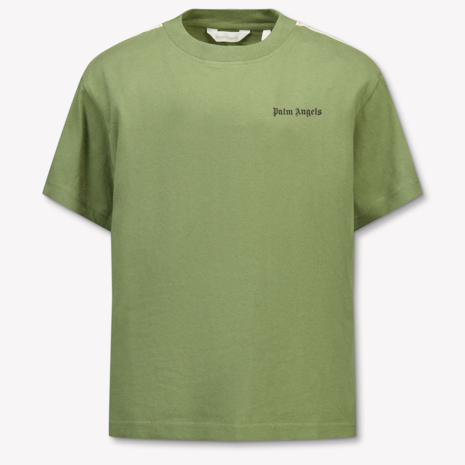 Palm Angels Kinder Jongens T-Shirt In Army