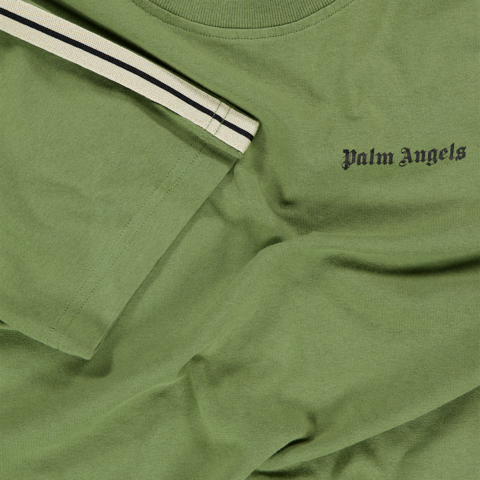 Palm Angels Kinder Jongens T-Shirt In Army