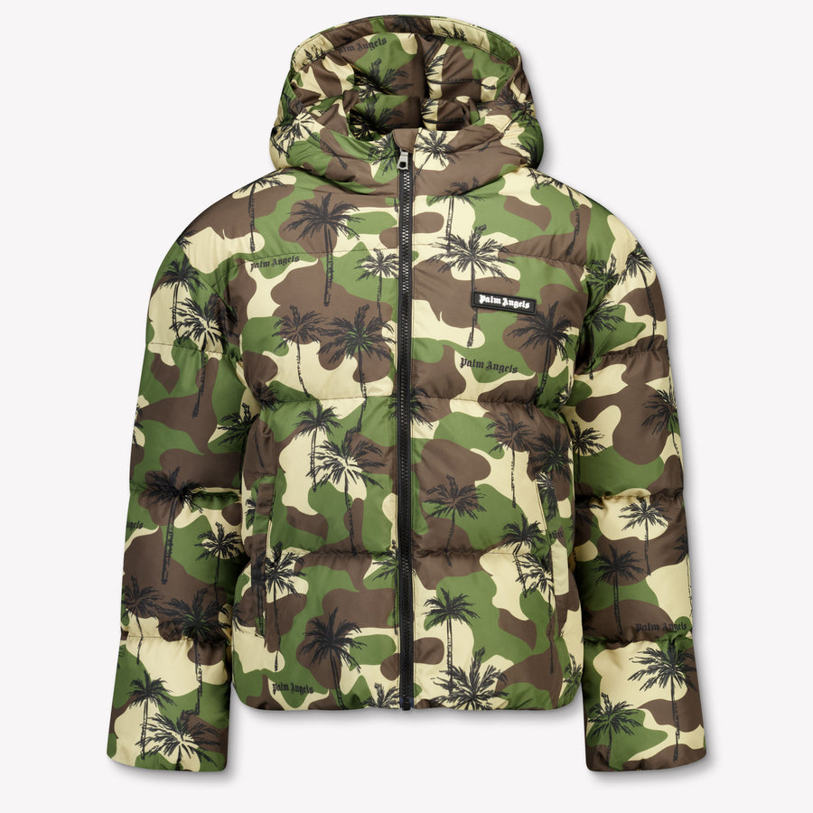 Palm Angels Kinder Jongens Winterjas In Army