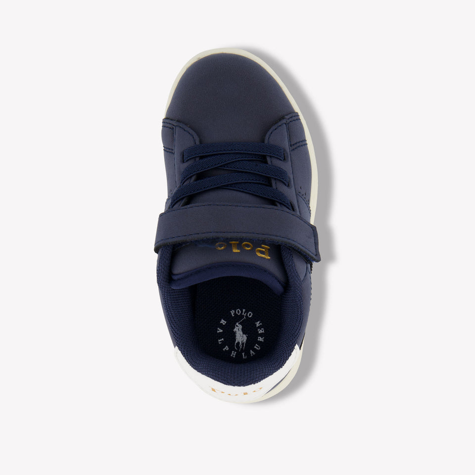 Ralph Lauren Knollan Ps Jongens Sneakers In Navy