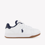 Ralph Lauren Knollan Jongens Sneakers In Wit