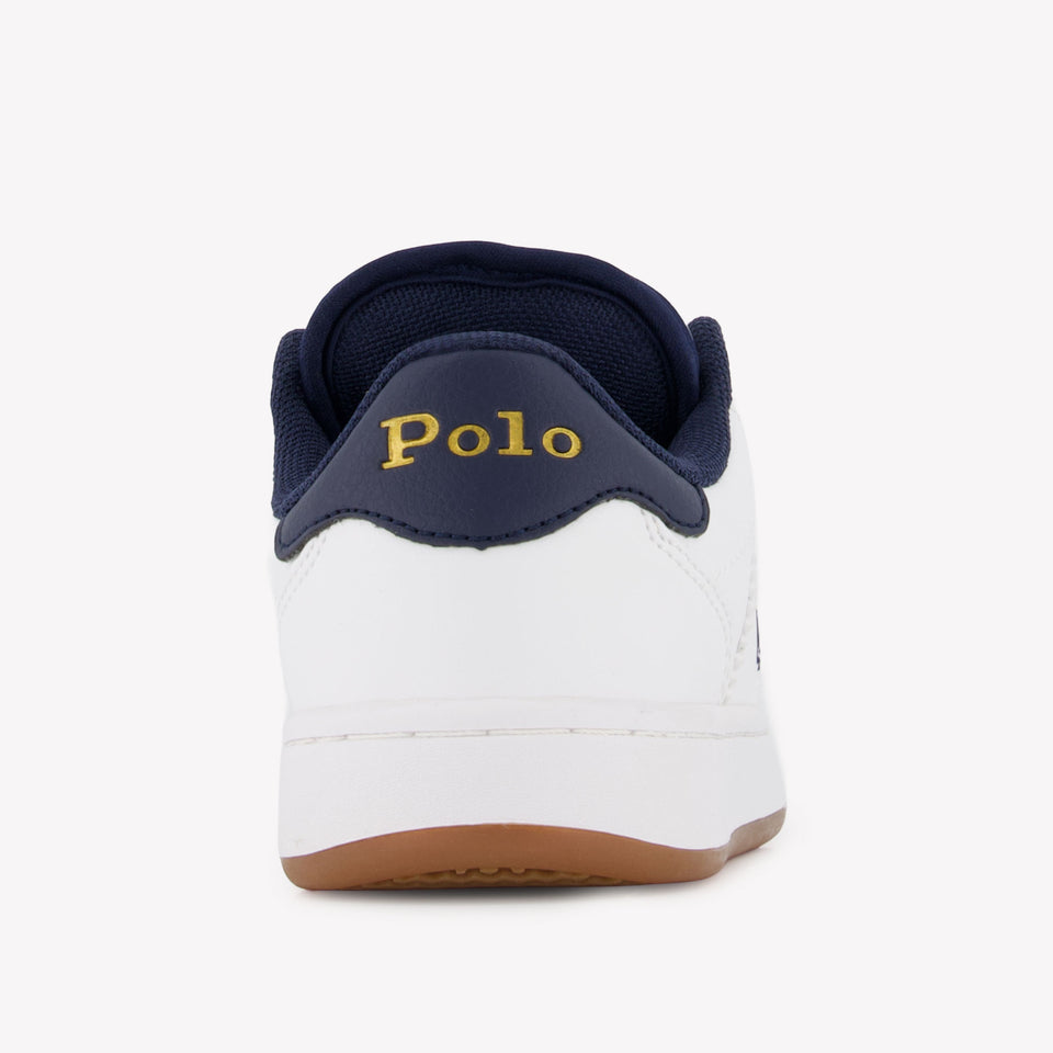 Ralph Lauren Knollan Jongens Sneakers In Wit