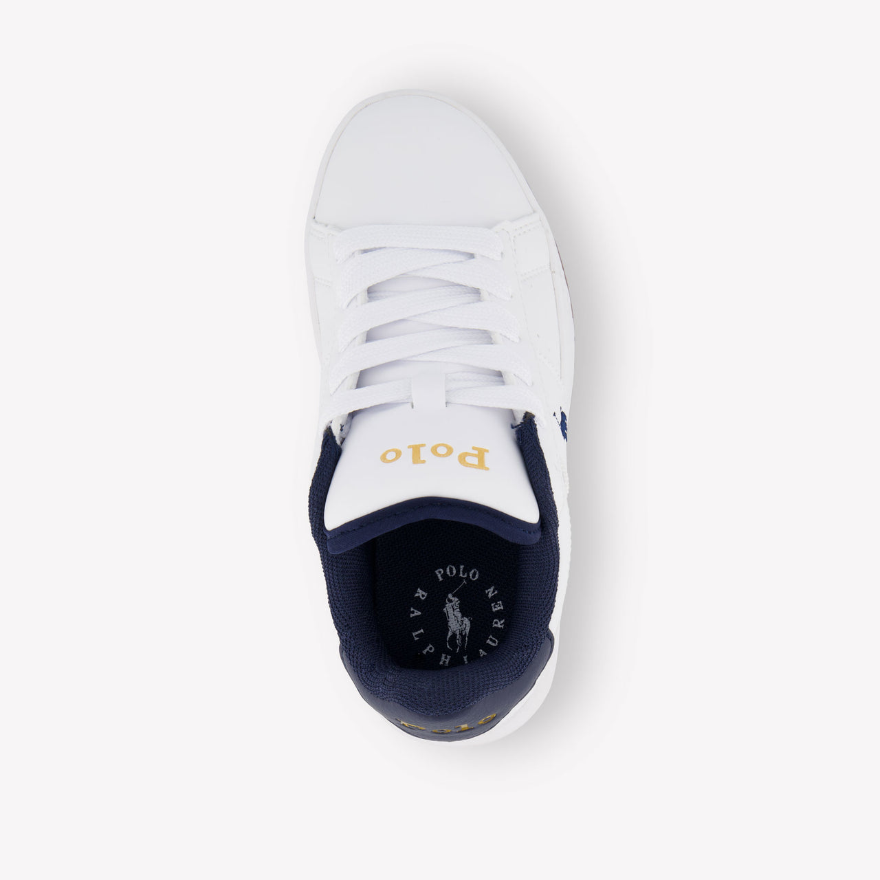 Ralph Lauren Knollan Jongens Sneakers In Wit