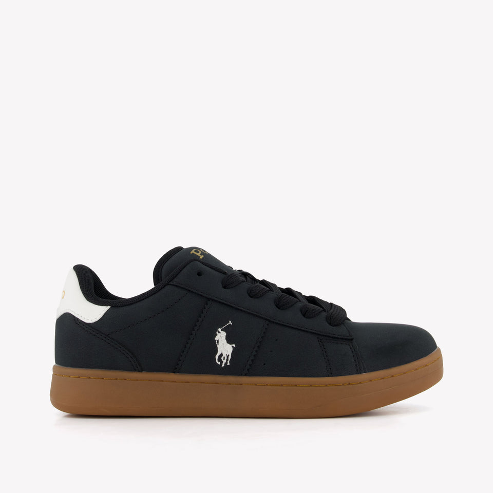 Ralph Lauren Knollan Jongens Sneakers In Zwart
