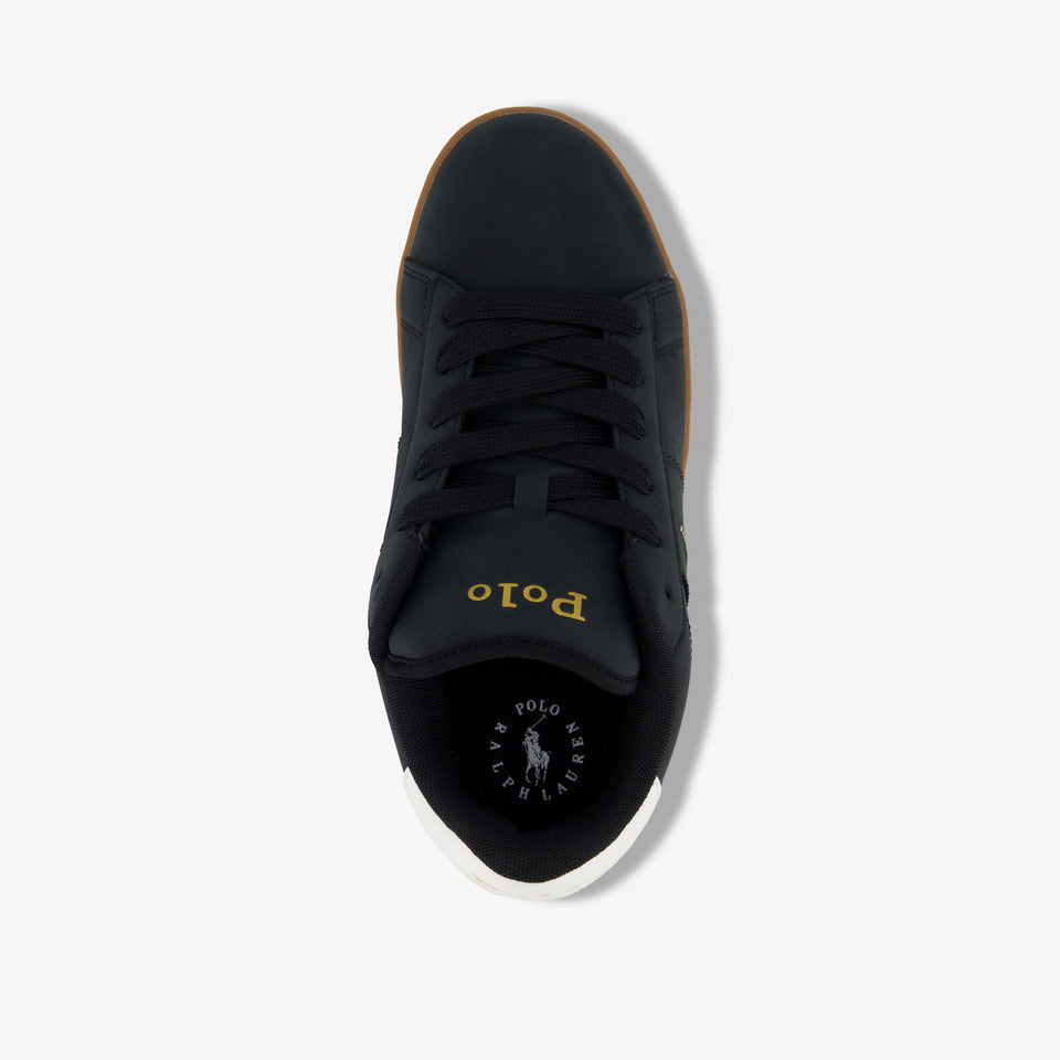 Ralph Lauren Knollan Jongens Sneakers In Zwart