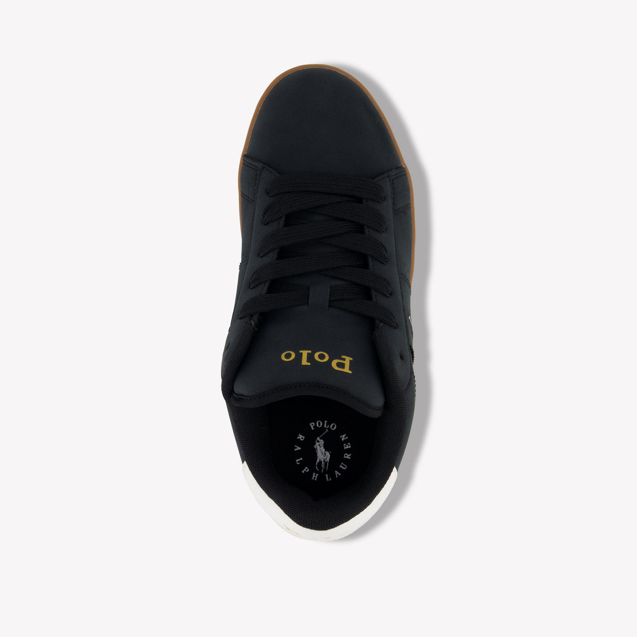 Ralph Lauren Knollan Jongens Sneakers In Zwart