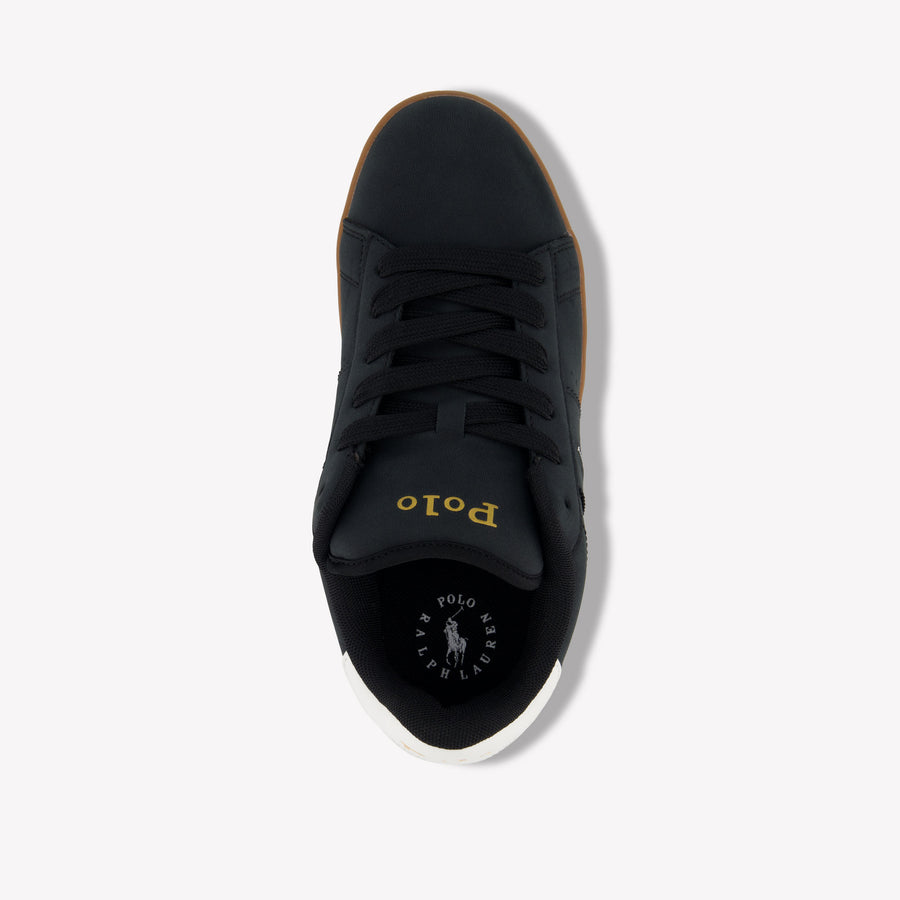 Ralph Lauren Knollan Jongens Sneakers In Zwart