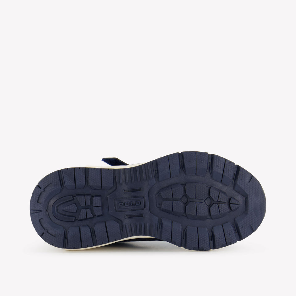 Ralph Lauren Trackster 275 Jongens Sneakers In Navy