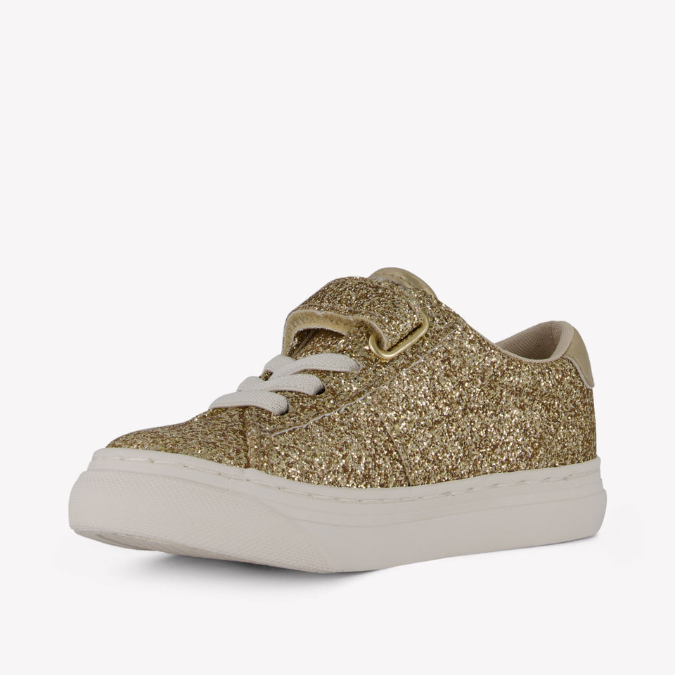 Ralph Lauren Ryley Meisjes Sneakers In Goud