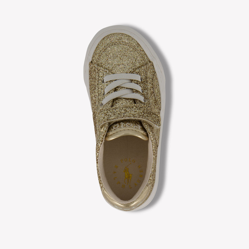Ralph Lauren Ryley Meisjes Sneakers In Goud