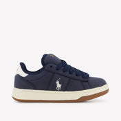 Ralph Lauren Knollan Jongens Sneakers In Navy