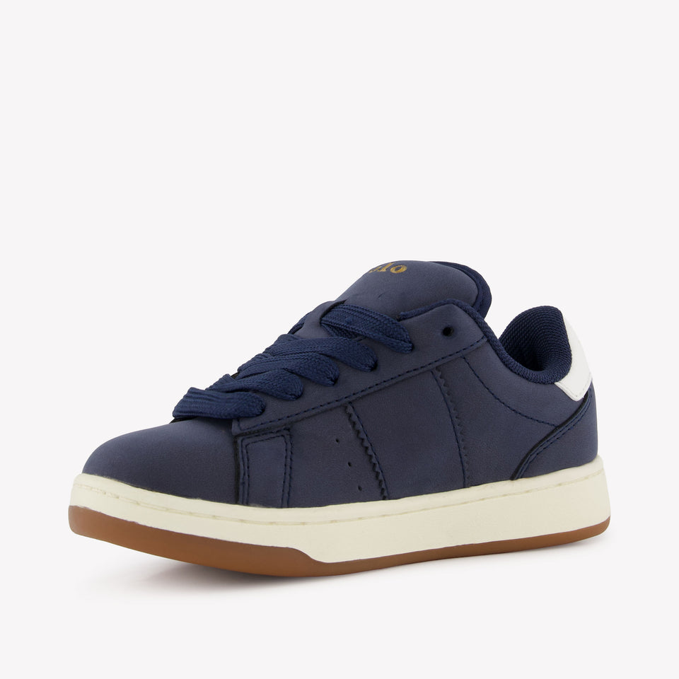Ralph Lauren Knollan Jongens Sneakers In Navy