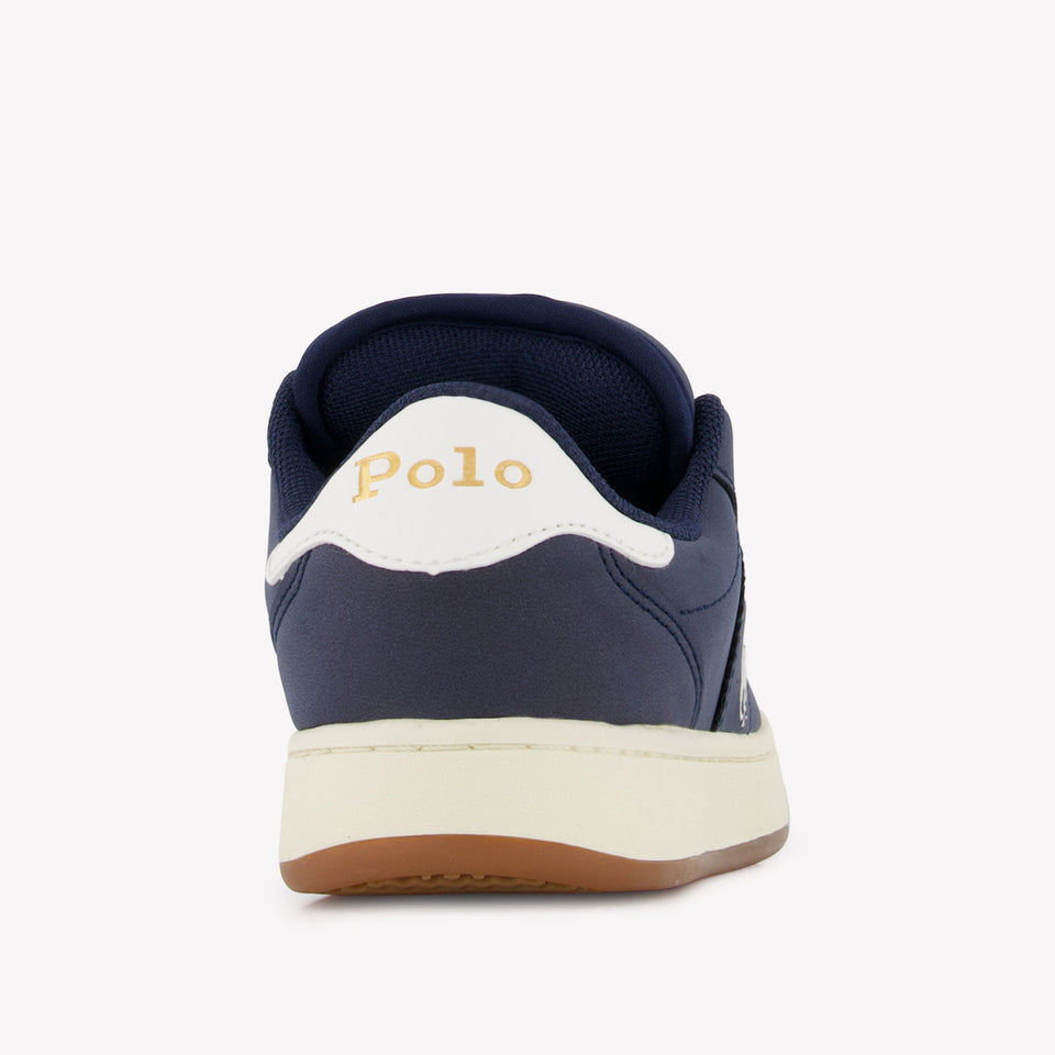 Ralph Lauren Knollan Jongens Sneakers In Navy