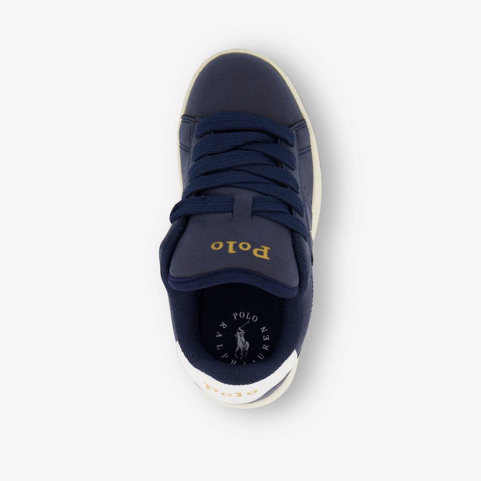 Ralph Lauren Knollan Jongens Sneakers In Navy
