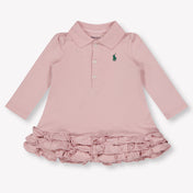 Ralph Lauren Baby Meisjes Jurk In Roze