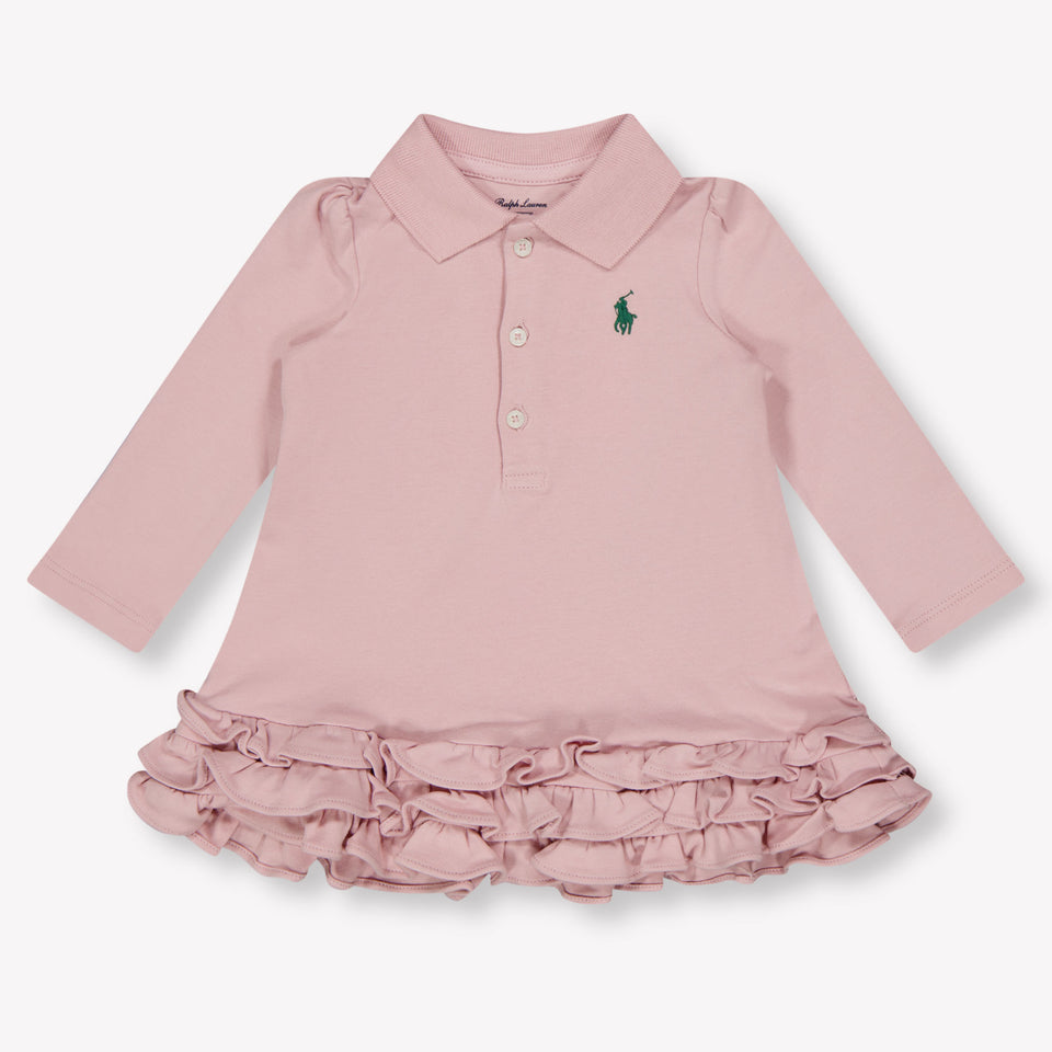 Ralph Lauren Baby Meisjes Jurk In Roze