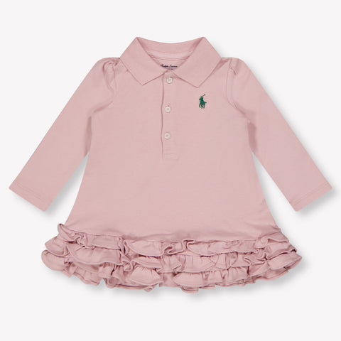 Ralph Lauren Baby Meisjes Jurk In Roze