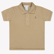 Ralph Lauren Baby Jongens Polo In Khaki
