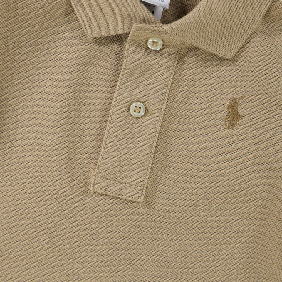 Ralph Lauren Baby Jongens Polo In Khaki
