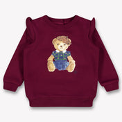 Ralph Lauren Baby Meisjes Trui In Bordeaux