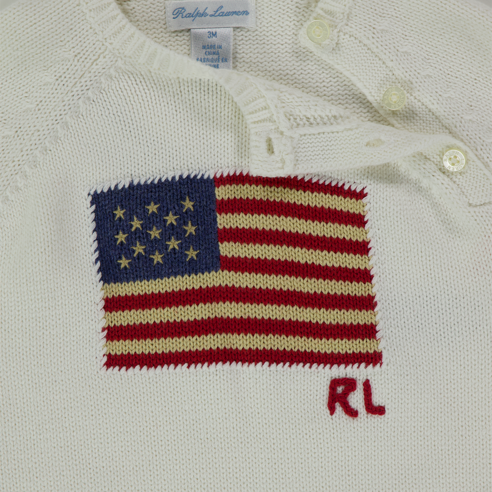 Ralph Lauren Baby Jongens Boxpakje In Off White