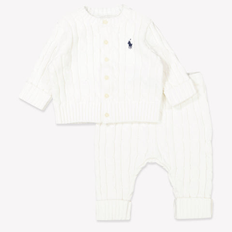 Ralph Lauren Baby Unisex Setje In Wit