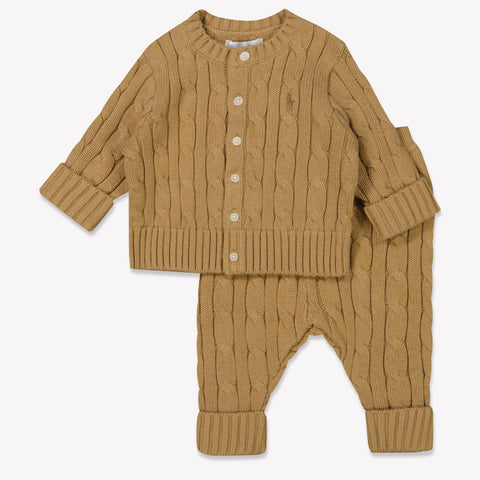 Ralph Lauren Baby Unisex Setje In Camel