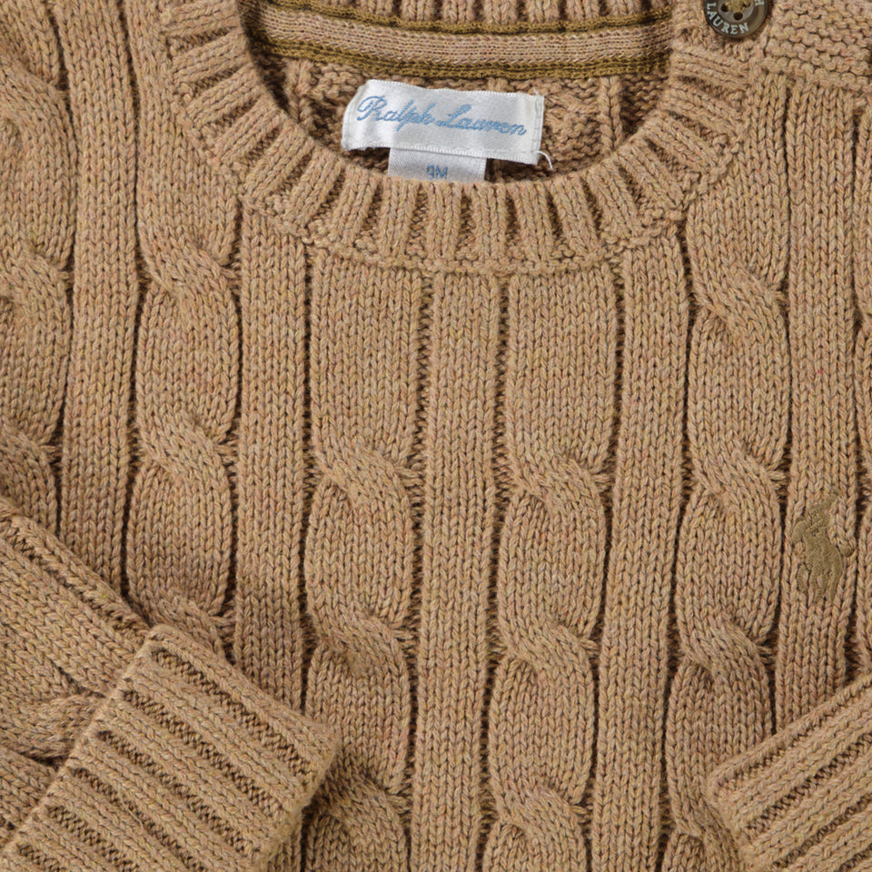 Ralph Lauren Baby Jongens Trui In Camel