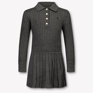Ralph Lauren Kinder Meisjes Jurk In Antraciet