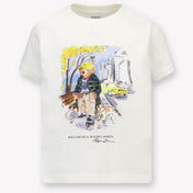 Ralph Lauren Kinder Jongens T-Shirt In Off White