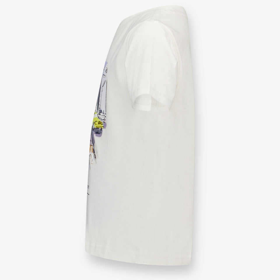 Ralph Lauren Kinder Jongens T-Shirt In Off White