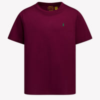 Ralph Lauren Kinder Jongens T-Shirt In Bordeaux