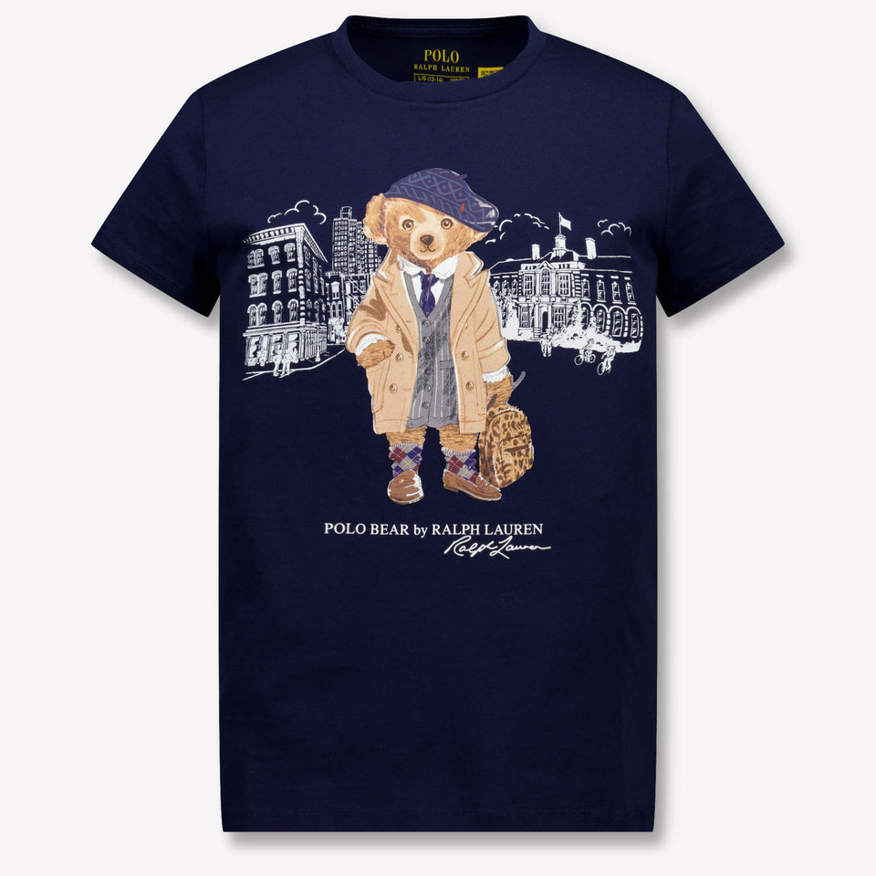 Ralph Lauren Kinder Meisjes T-Shirt In Navy