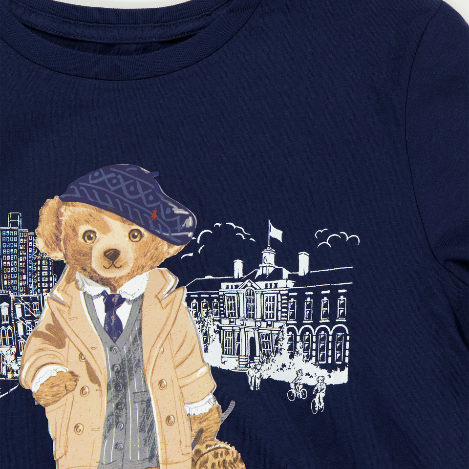 Ralph Lauren Kinder Meisjes T-Shirt In Navy